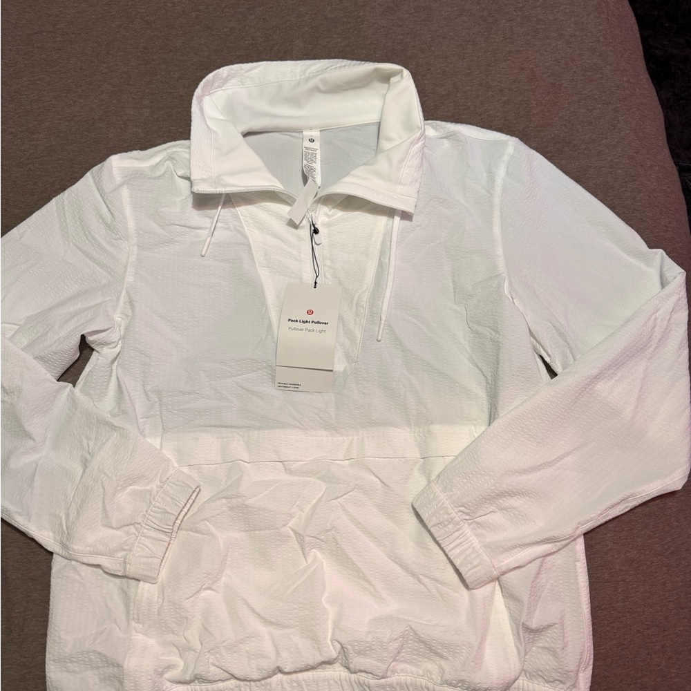 White Lululemon Pullover Jacket